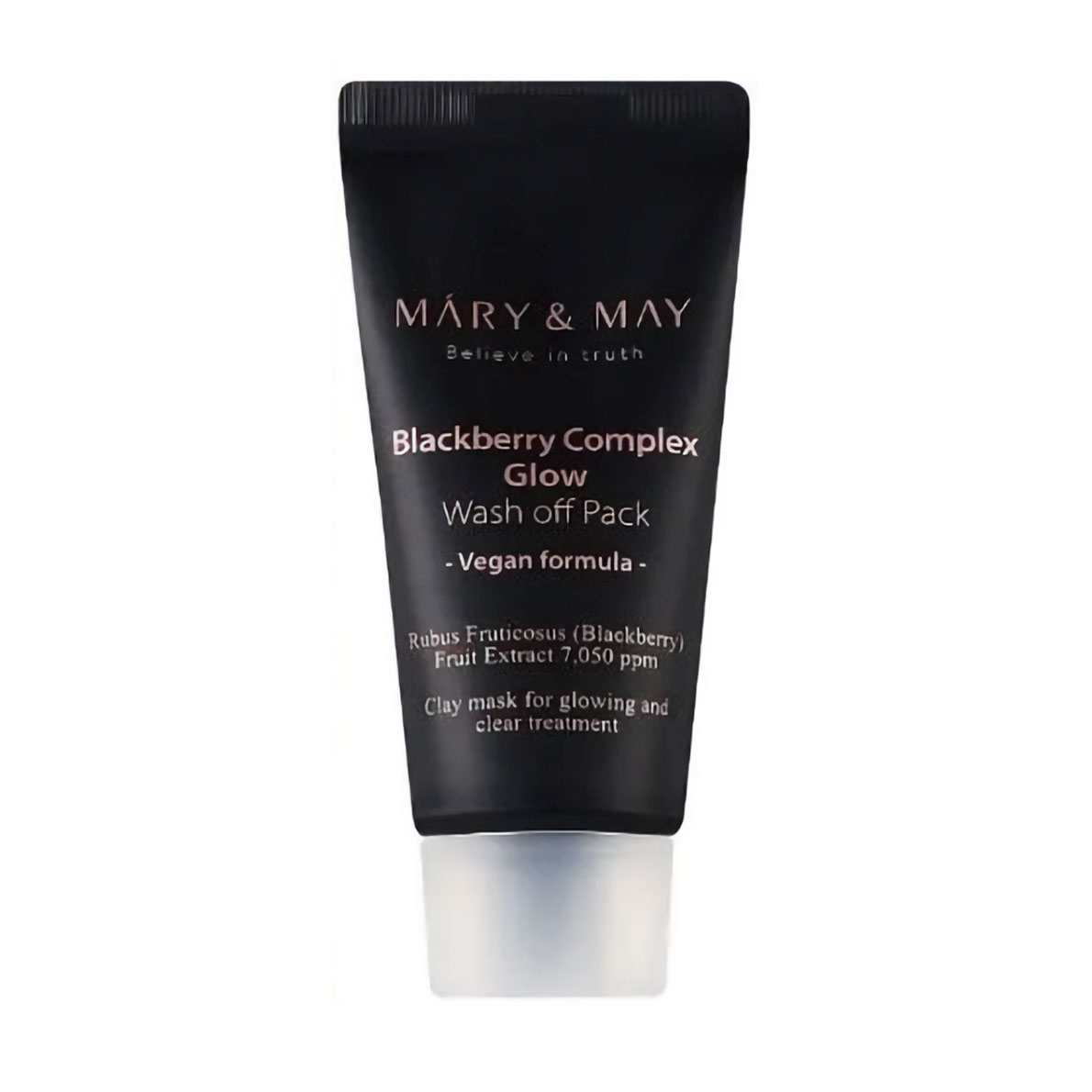 Антиоксидантна глиняна маска для обличчя Mary &amp; May Blackberry Complex Glow Wash Off Mask з ожиною, 30 г